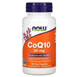 나우 푸드 NOW Foods, CoQ10, 30 mg, 120 베지 캡슐