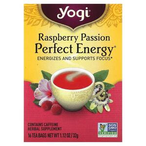 요기티 Yogi Tea, Perfect Energy, 라즈베리 패션, 티백 16개, 32G 1.12OZ)