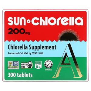 Sun Chlorella, 클로렐라 보충식품, 200mg, 300정