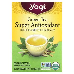 요기티 Yogi Tea, Green Tea Super Antioxidant, 16 티백, 1.12 온스 32 g)