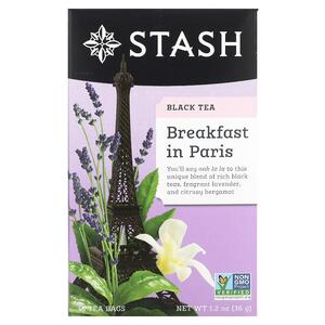 STASHTEA, 홍차, 파리에서의 아침 식사, 18티백, 36G 1.2OZ)