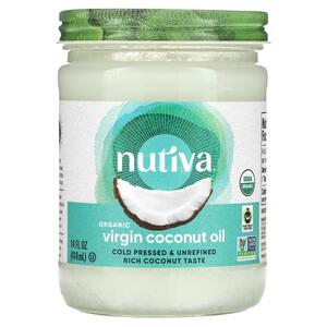 누티바 Nutiva, 오가닉 버진 코코넛오일, 414ML 14FL oz)